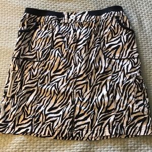 Zebra print Maxine wash/dry cotton and spandex